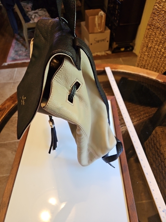 Kate Spade Two-Tone Leather Backpack - Black & Cream main image 11